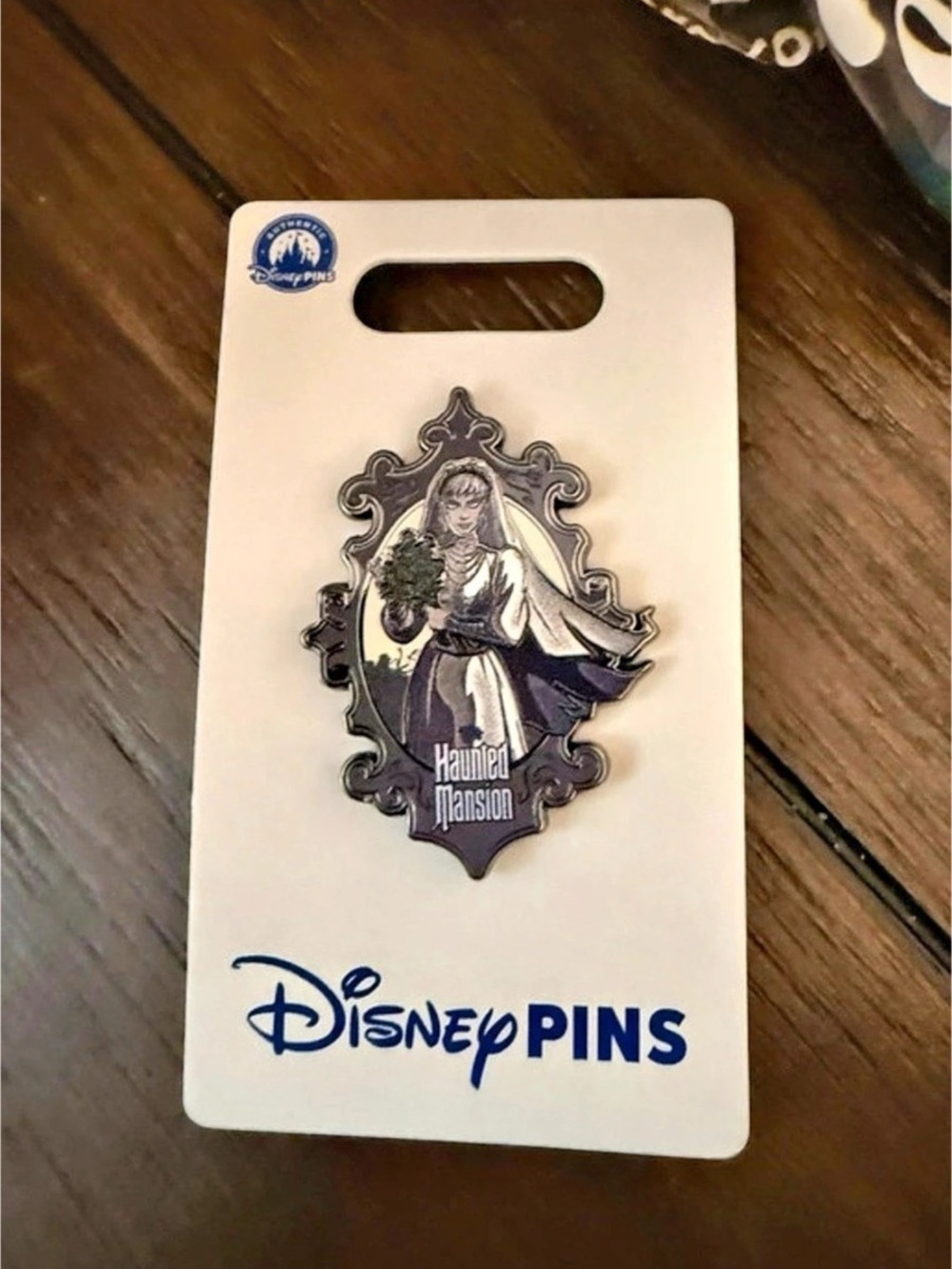 Disney The Haunted Mansion Constance Hatchaway Bride Portrait Pin Black & Gray